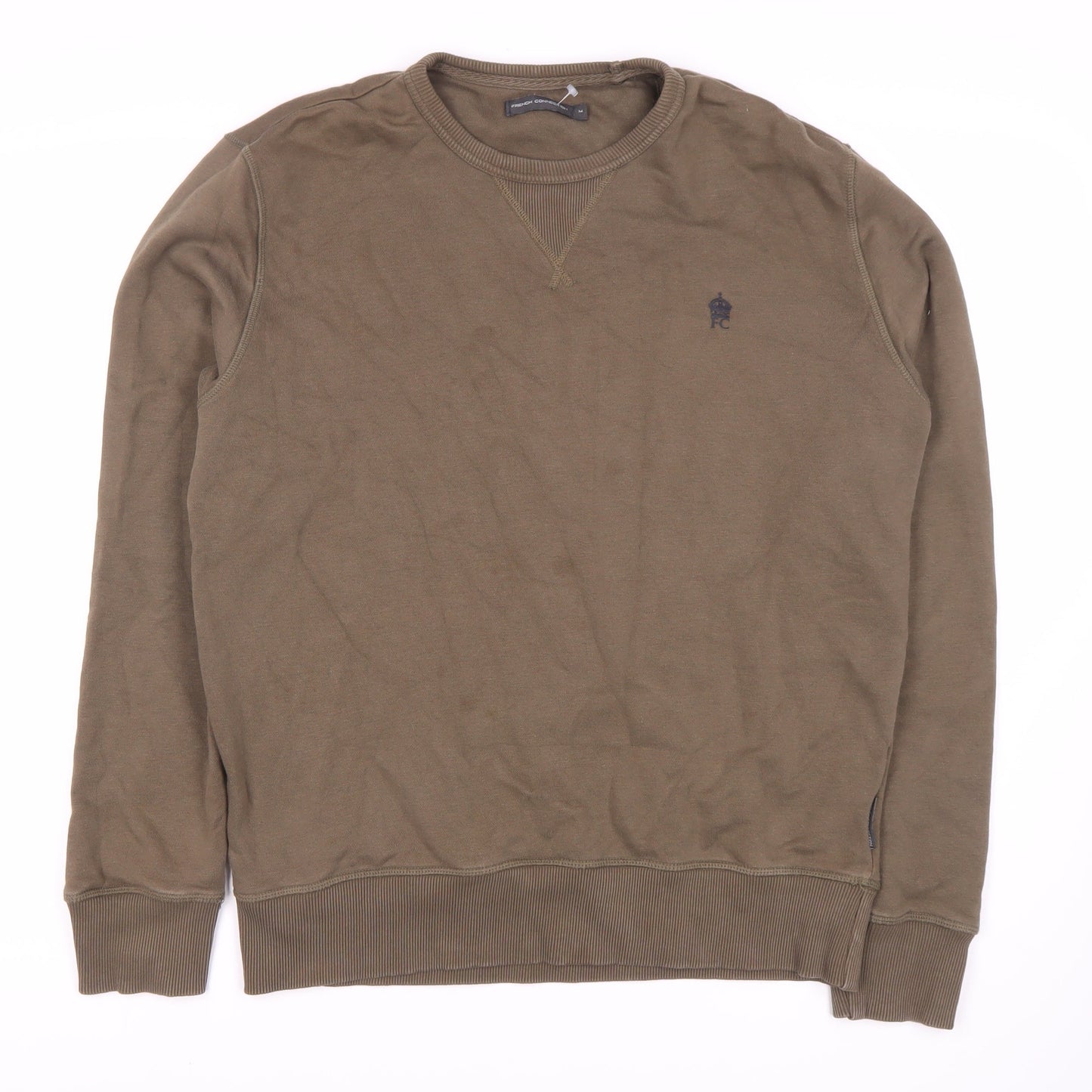 Mens UK Size M French Connection Brown Pullover Sweatshirt