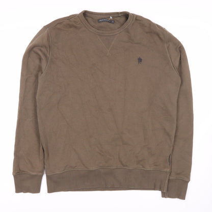 Mens UK Size M French Connection Brown Pullover Sweatshirt