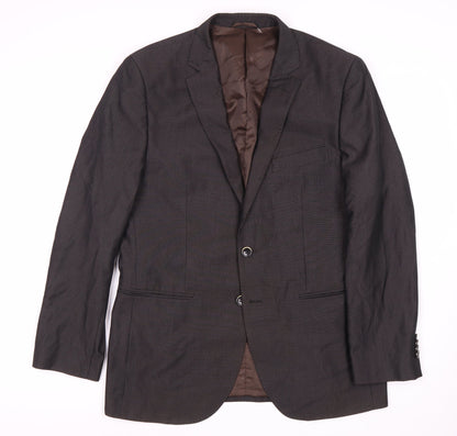 Mens UK Size 38 Pierre Cardin Regular Brown Suit Jacket