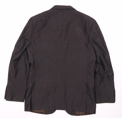 Mens UK Size 38 Pierre Cardin Regular Brown Suit Jacket