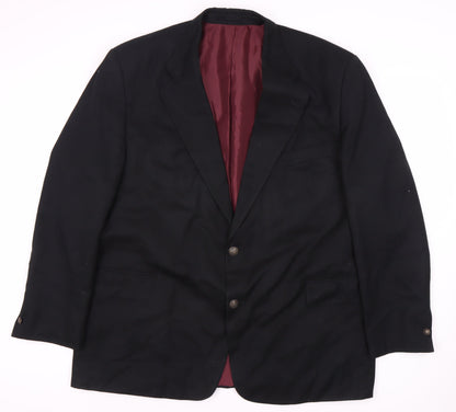 UK Size 46 C&A Regular Black Suit Jacket