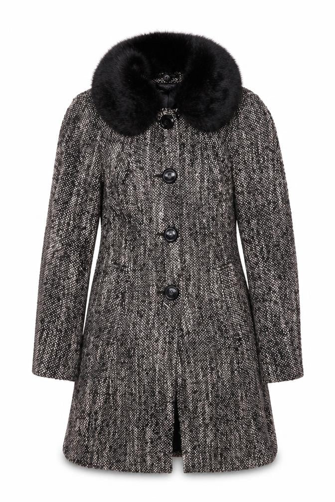 Womens UK Size 10 Debenhams Black Pea Coat
