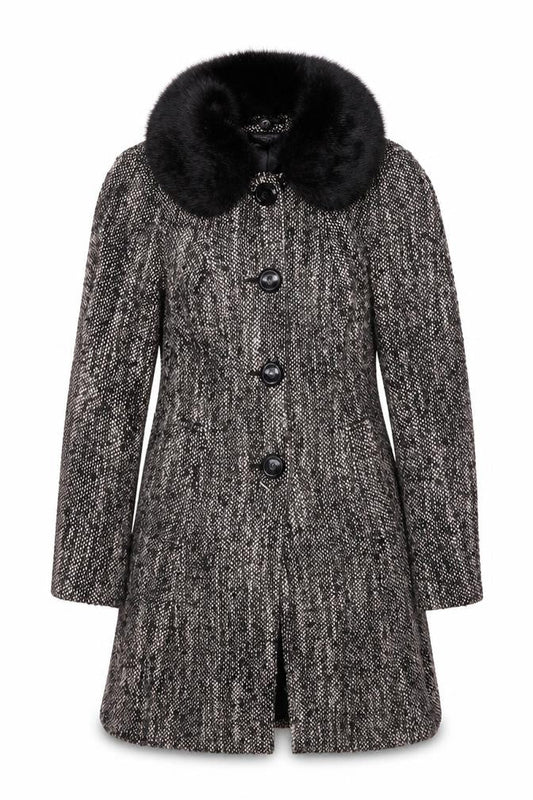 Womens UK Size 10 Debenhams Black Pea Coat