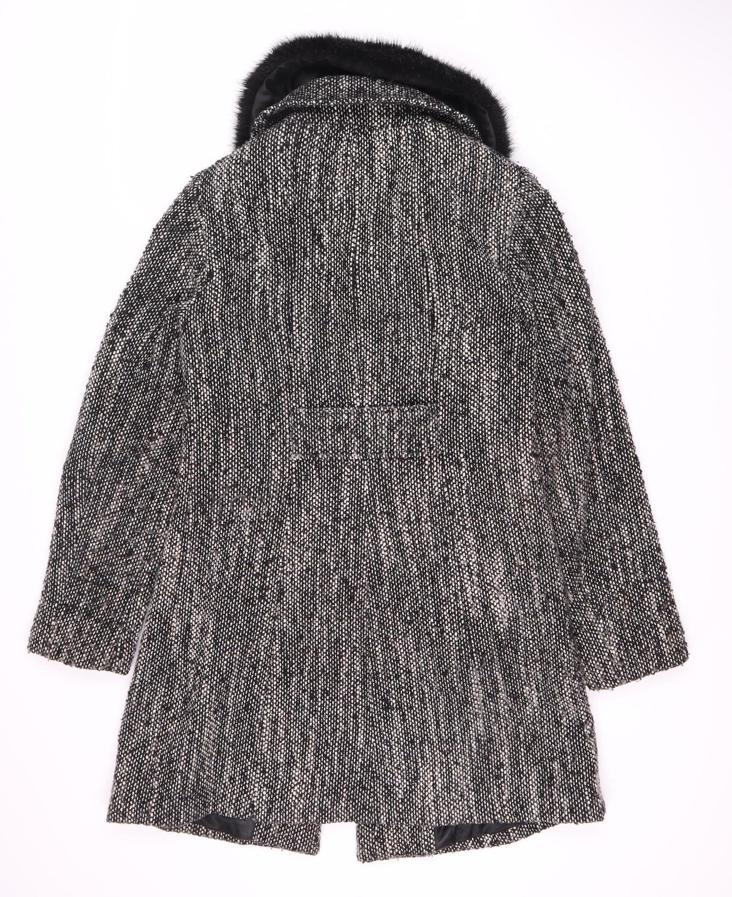 Womens UK Size 10 Debenhams Black Pea Coat