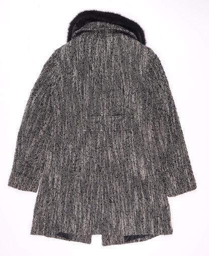 Womens UK Size 10 Debenhams Black Pea Coat
