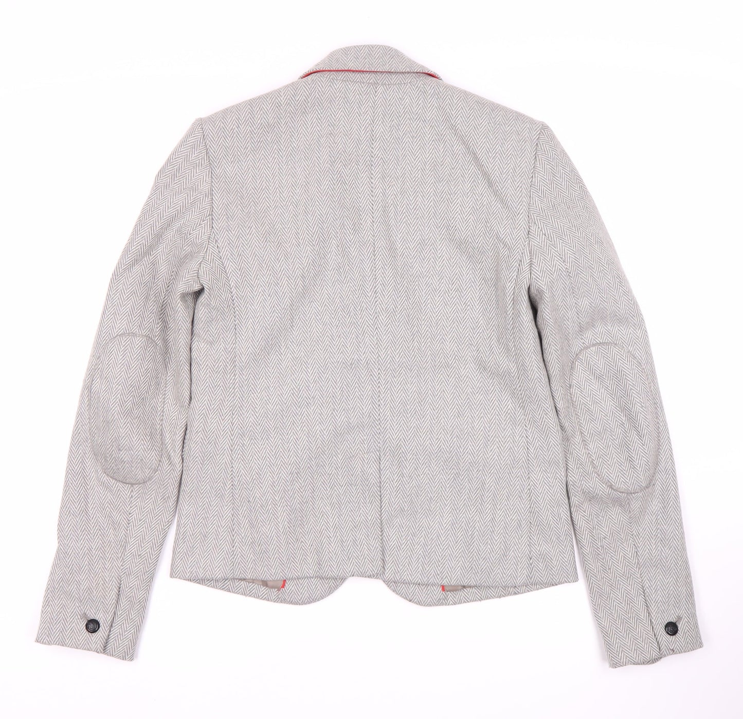 Gap Women's Grey Herringbone Blazer, UK 4, Regular Fit