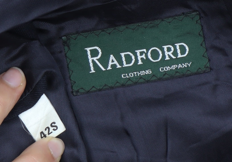 Radford Men's Blue Wool Blazer 42S