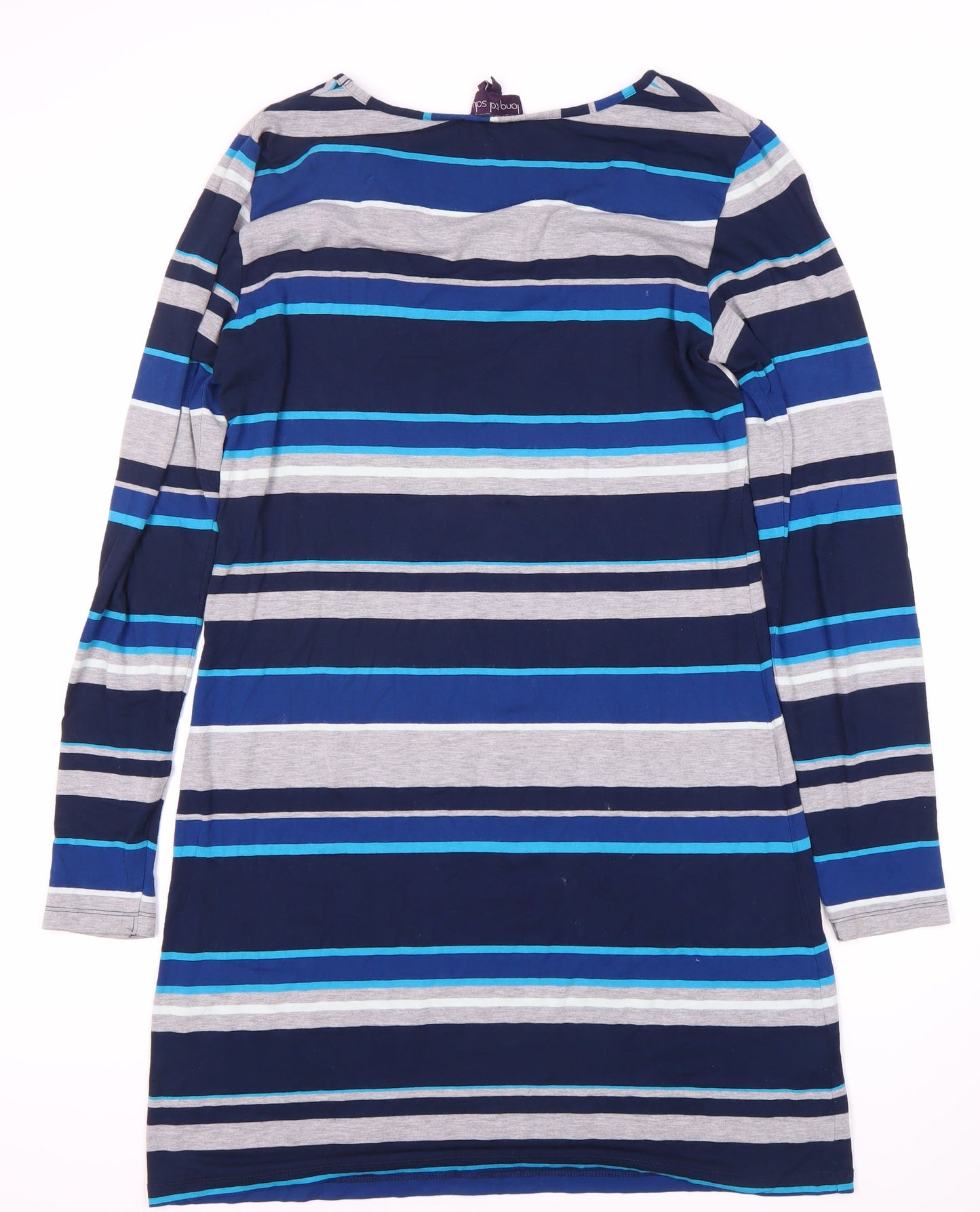 Long Tall Sally Women's Multicoloured Striped Shift Dress M