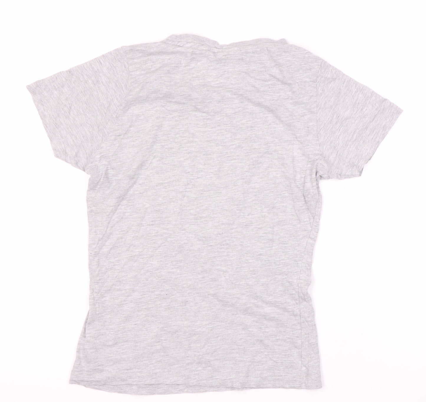 Womens UK Size XS Disney Grey Basic T-Shirt