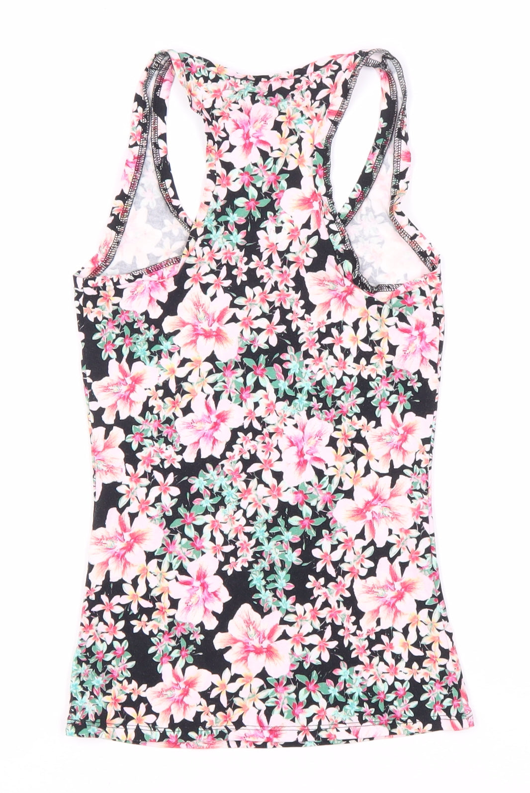 Bershka Women's Multicoloured Floral Tank, Size S - New