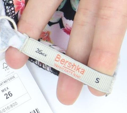 Bershka Women's Multicoloured Floral Tank, Size S - New