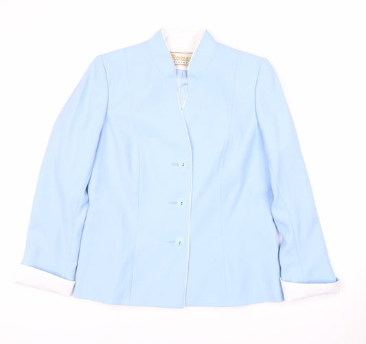Roman Women's Blue Blazer, Size 12, Regular Fit