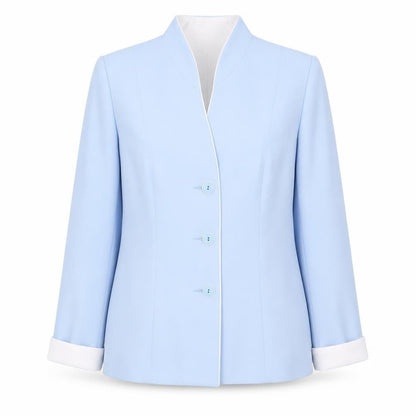 Womens UK Size 12 Roman Regular Blue Blazer