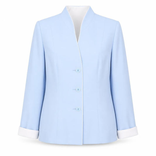 Womens UK Size 12 Roman Regular Blue Blazer
