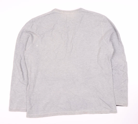 Mens UK Size XL Gap Grey Pullover Sweatshirt