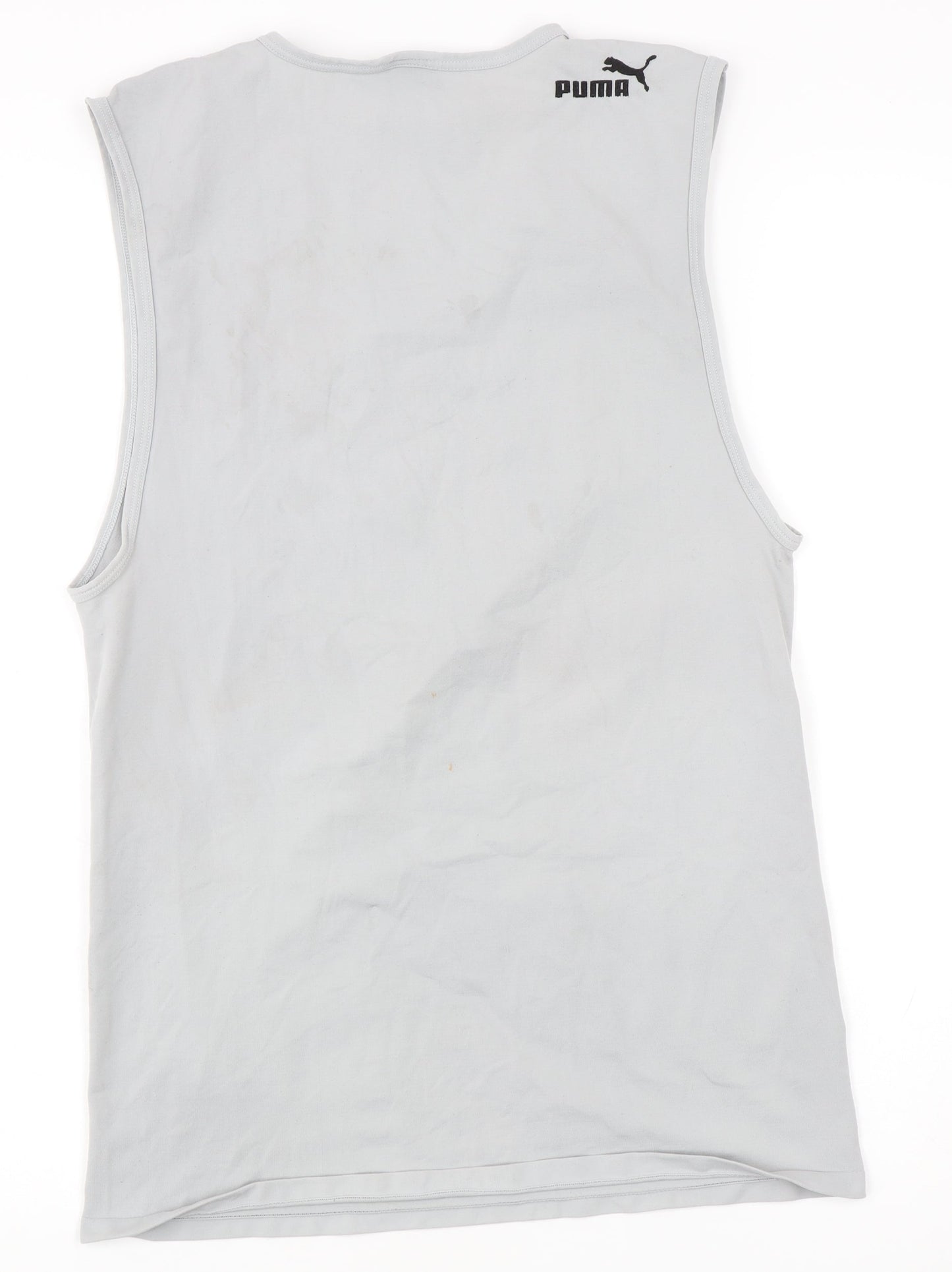 Puma Men's XL White Tank Top - Gym & Training Essential