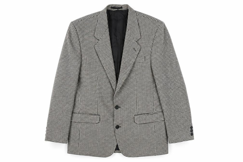 Front view of Centaur Today unisex houndstooth suit jacket 38r