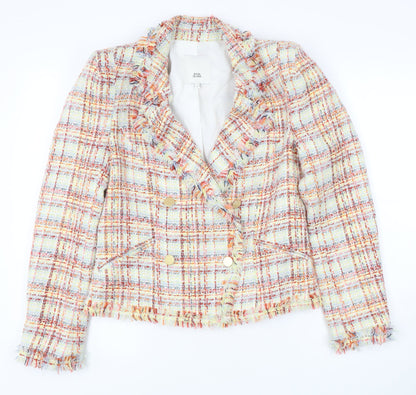 River Island Women’s Multi Blazer 10 Plaid