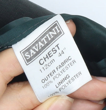 Savatini Men's Black Suit Jacket 44 Size