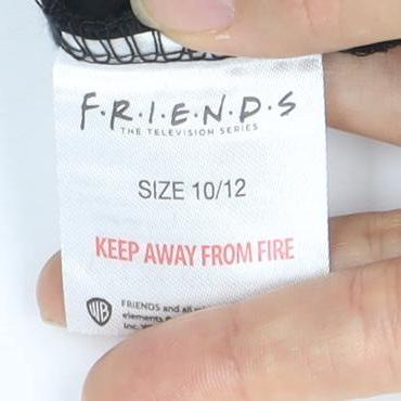 Womens UK Size 10/12 FRIENDS Black Pullover Sweatshirt