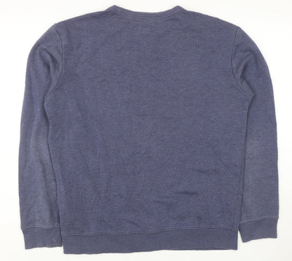 Mens UK Size M Lee Blue Pullover Sweatshirt