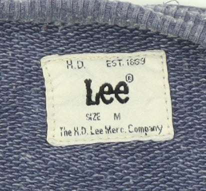 Mens UK Size M Lee Blue Pullover Sweatshirt