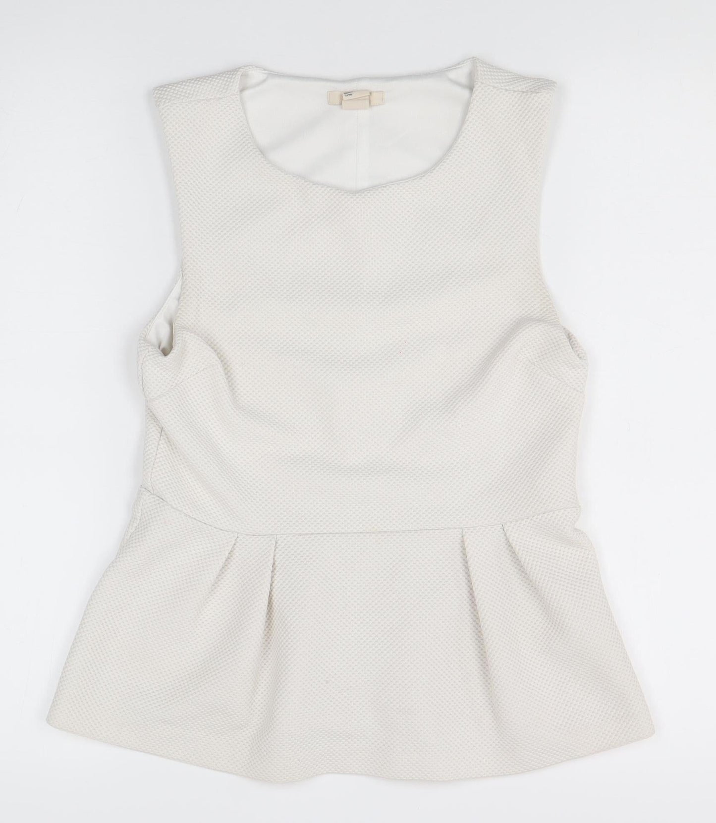 Womens UK Size 8 H&M White Basic Blouse