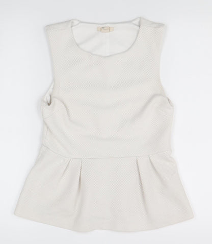 Womens UK Size 8 H&M White Basic Blouse