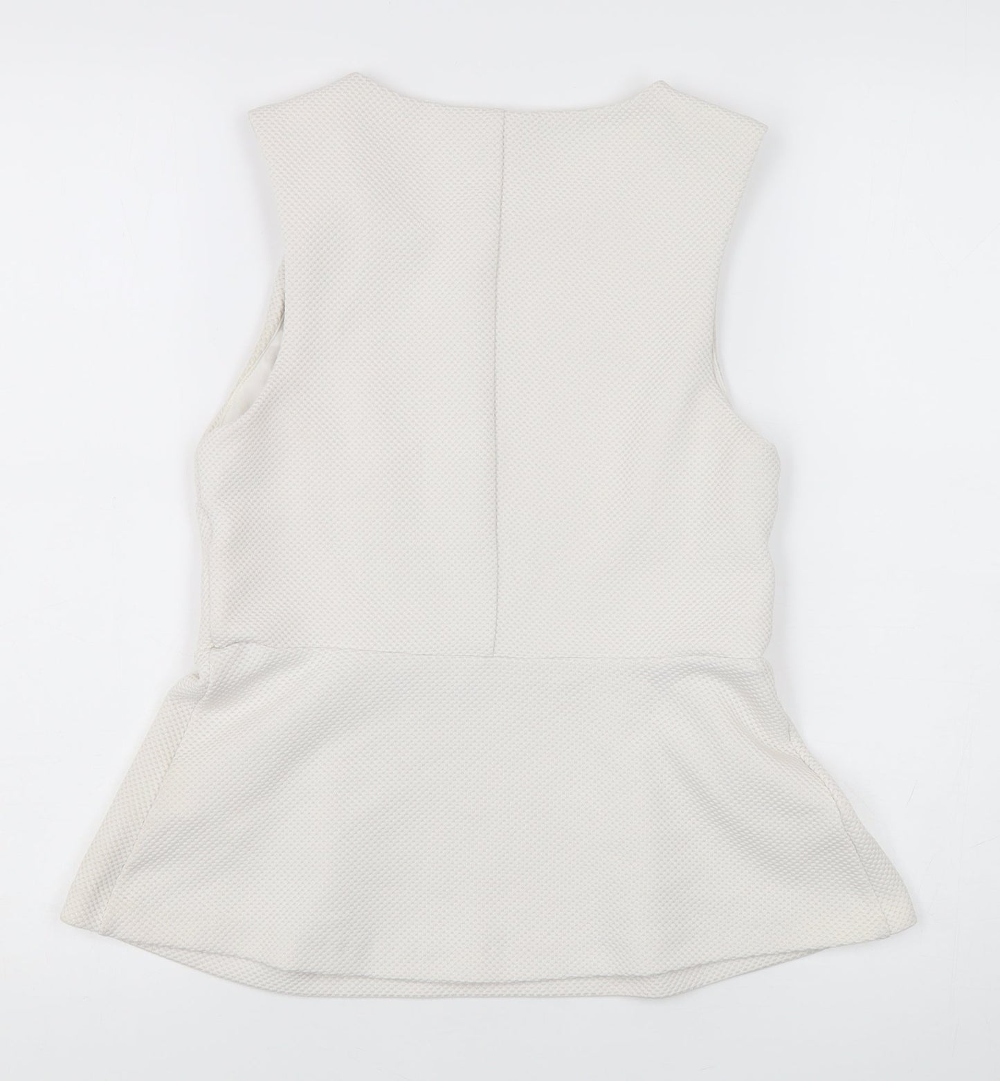 Womens UK Size 8 H&M White Basic Blouse