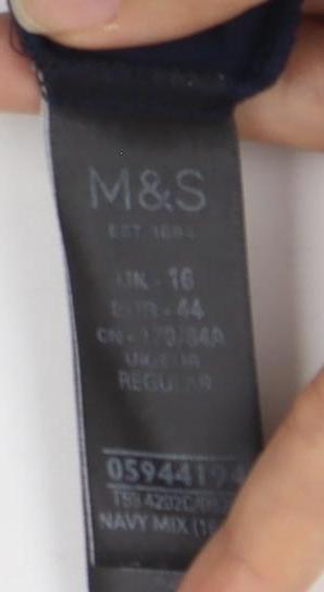 Marks and Spencer Women’s Blue Animal Print Skirt, Size 18