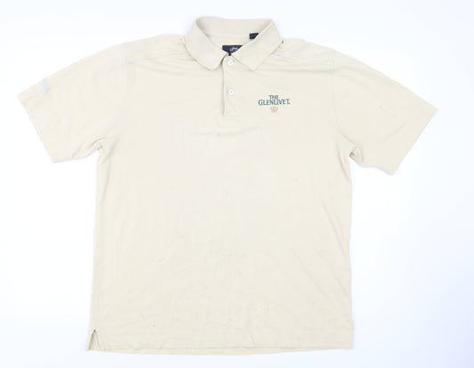Callaway Men's Beige Golf Polo, Medium