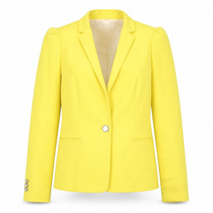Womens UK Size S Zara Basic Regular Yellow Suit Jacket