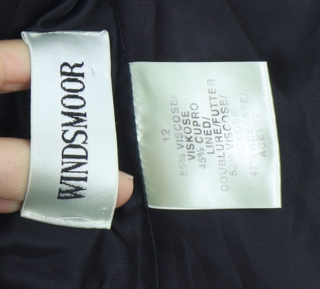 Windsmoor Women's Black Blazer, Size 12, Business