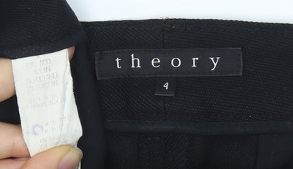 Womens UK Size 4 Theory   Black Trousers