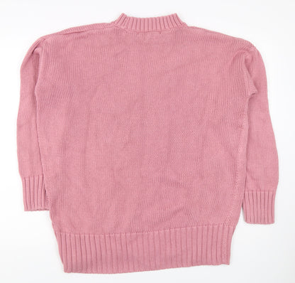 Womens UK Size 14 NEXT Pink Pullover Jumper