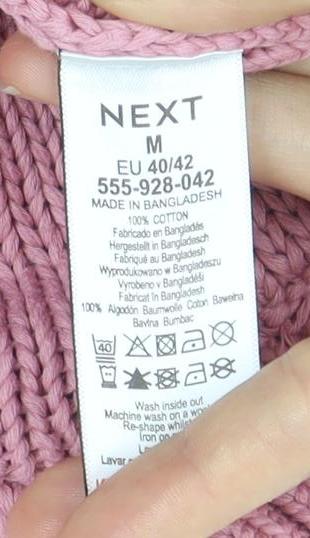 Womens UK Size 14 NEXT Pink Pullover Jumper