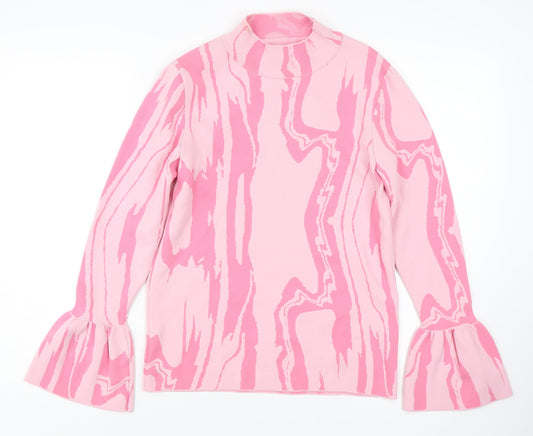 Womens UK Size 14 River Island Pink Pullover Jumper