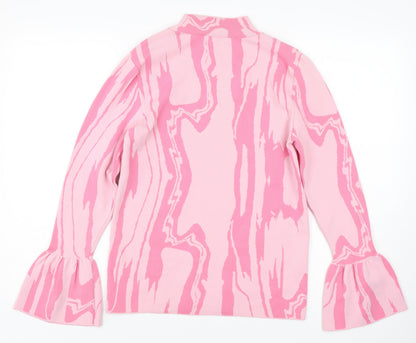 Womens UK Size 14 River Island Pink Pullover Jumper