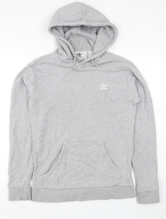 Mens UK Size S adidas Grey Pullover Hoodie