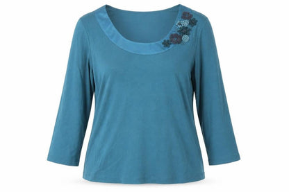 Womens UK Size 10 CC Blue Basic Blouse