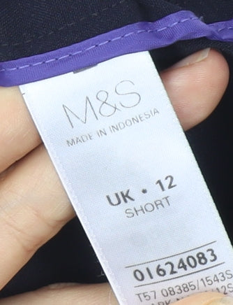 Womens UK Size 12 Marks and Spencer   Black Trousers