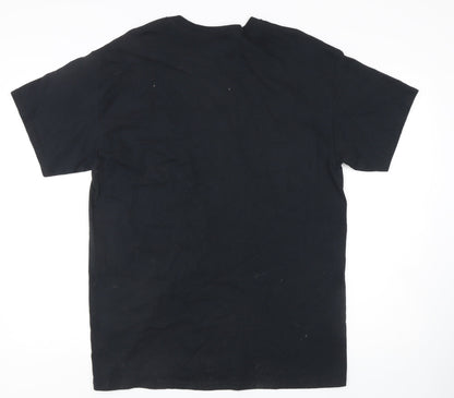 Mens UK Size L Gildan Black  T-Shirt