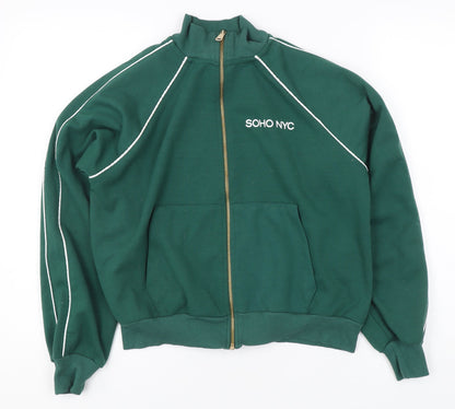River Island XS Green Full Zip Women's Sweatshirt
