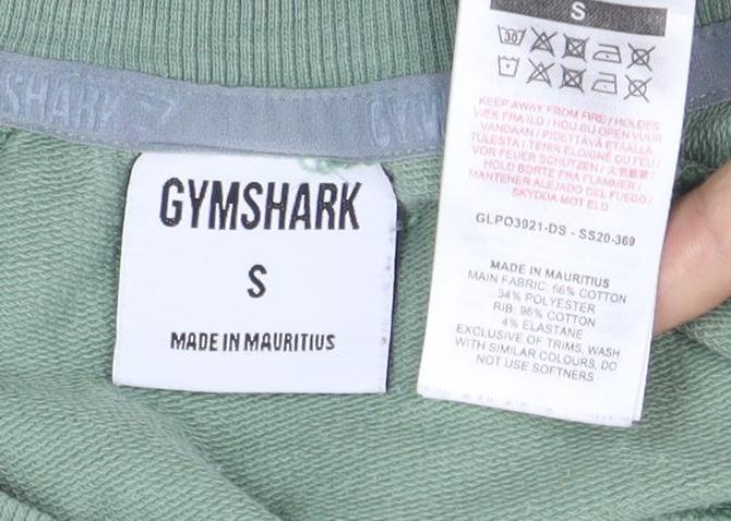 Gymshark Women's Green Pullover Sweatshirt Size S