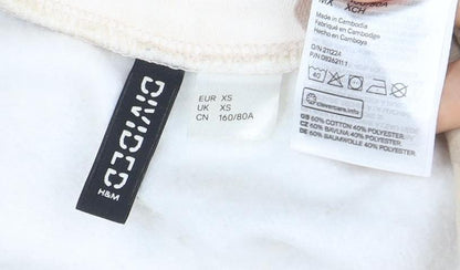 Divided Women's Beige Camo Full Zip Sweatshirt XS