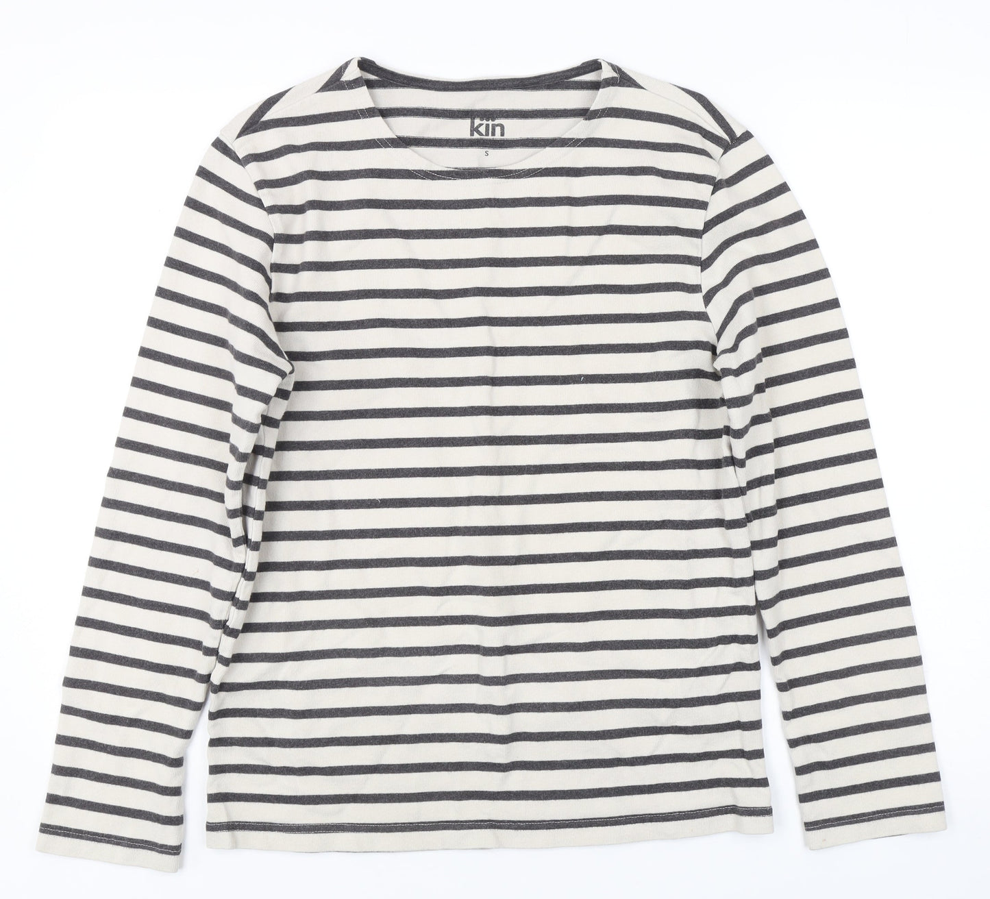 Kin Women's Black Stripe Pullover Sweatshirt S