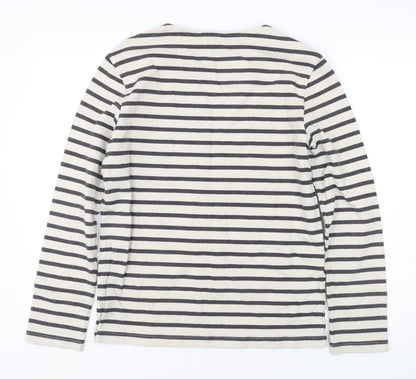 Kin Women's Black Stripe Pullover Sweatshirt S