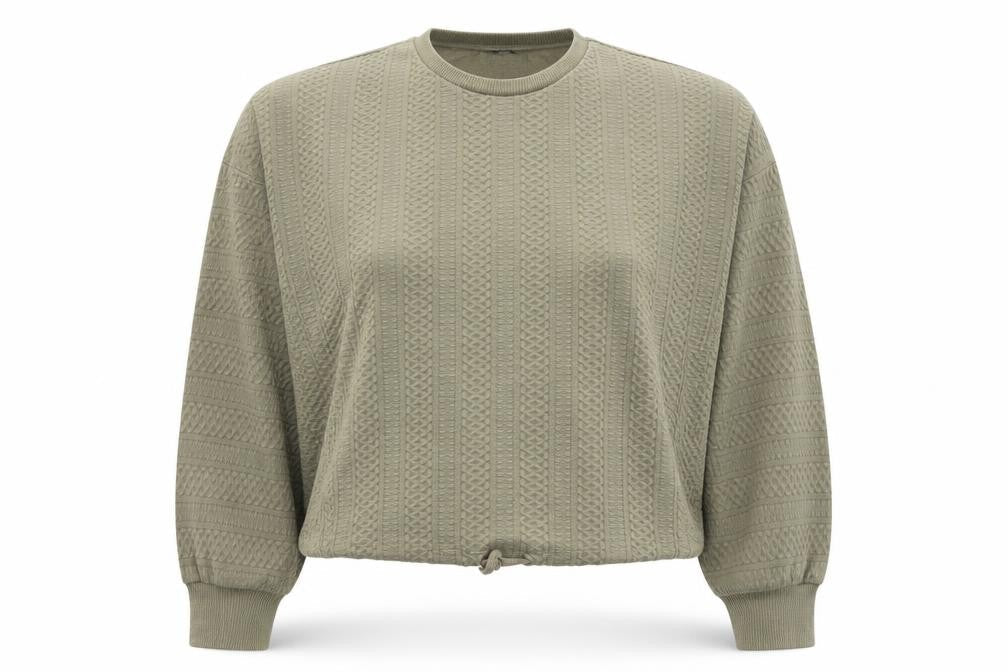 Womens UK Size XS Bershka Green Pullover Sweatshirt