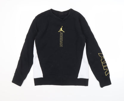 Jordan Boys Black Pullover Sweatshirt 12-13 Years Logo Graphic