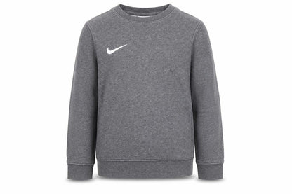 Front view of Nike boys’ grey pullover sweatshirt, size 128-137, cm